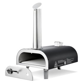 VEVOR Outdoor Pizza Oven, 12 Inch Wood Fired Pizza Ovens, Pellet Pizza-Stove with Thermometer, Portable Pizza-Maker for Outside Backyard Patio Camping