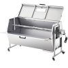 VEVOR 60W Rotisserie Grill with Hooded Cover, 56 Inch Pig Lamb Goat Rotisserie Grill Roaster, 286Lbs Capacity
