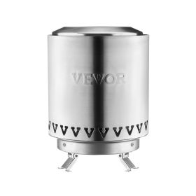 VEVOR Tabletop Fire Pit,6 inch Stainless Steel Tabletop Fireplace Indoor Outdoor,Portable Rubbing Alcohol Burner Smores Maker