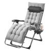 VEVOR Zero Gravity Chair, 26 inch Zero Gravity Recliner Lounge Chair for Indoor and Outdoor, Adjustable Anti Gravity Chair with Cushion, Headrest