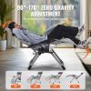 VEVOR Zero Gravity Chair, 26 inch Zero Gravity Recliner Lounge Chair for Indoor and Outdoor, Adjustable Anti Gravity Chair with Cushion, Headrest