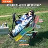 VEVOR Reclining Camping Chair, 300 lbs Load Camping Hammock Chair, Rocking Lounge Folding Chair with Footrest, Storage Bag