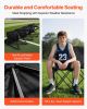 VEVOR Portable Folding Bench, 4 Seat Foldable Soccer Bench with Side Pockets and Carrying Bag