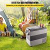 VEVOR 12 Volt Refrigerator, 58 Qt Car Refrigerator, Dual Zone Portable Freezer, Cooler Compressor Freezer with 12/24V DC and 110-240V AC