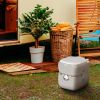 5.8 Gallon Portable Toilet with Level Indicator Anti-Leak Pump for Camping Boating Hiking Travel RV Durable Design