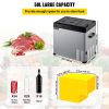 VEVOR 12 Volt Refrigerator, Portable Refrigerator -4 to 68 F With APP Control Car Compressor Fridge Cooler 12V/24V DC and 110-220V AC For Camping