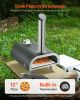 VEVOR Outdoor Pizza Oven, 12 Inch Wood Fired Pizza Ovens, Pellet Pizza-Stove with Thermometer, Portable Pizza-Maker for Outside Backyard Patio Camping