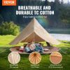 VEVOR Canvas Bell Tent, 4 Seasons 5 m/16.4 ft Yurt Tent, Canvas Tent for Camping with Stove Jack, Breathable Tent Holds up to 8 People