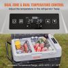 VEVOR Car Refrigerator, 12 Volt Car Refrigerator Fridge, 56 QT/53 L Dual Zone Portable Freezer, -4-50 Fahrenheit Adjustable Range