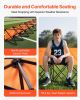 VEVOR Portable Folding Bench, 6 Seat Foldable Soccer Bench with Side Pockets and Carrying Bag